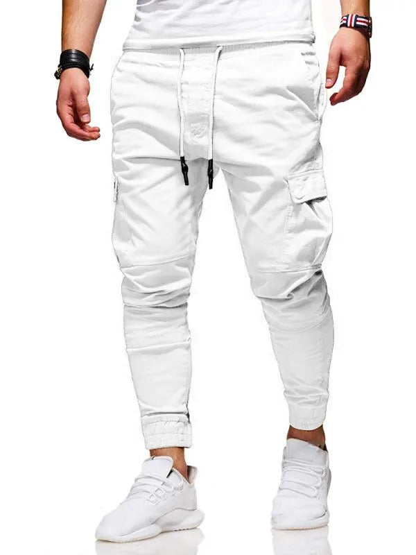 Men's Streetwear Cargo Jogger Pants with Multi-Pockets