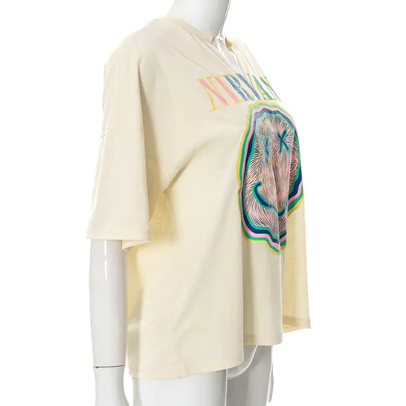 'Don't Trip' Nirvana Oversized Graphic Tee