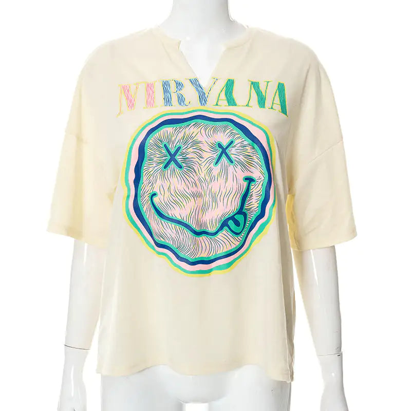 'Don't Trip' Nirvana Oversized Graphic Tee