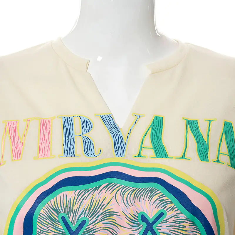 'Don't Trip' Nirvana Oversized Graphic Tee